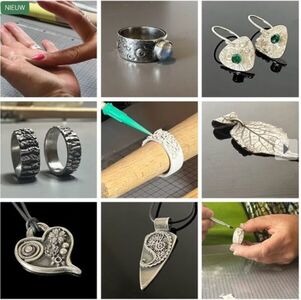 Zilveren sieraden maken van zilverklei (korte cursus) — lezing in Emmeloord